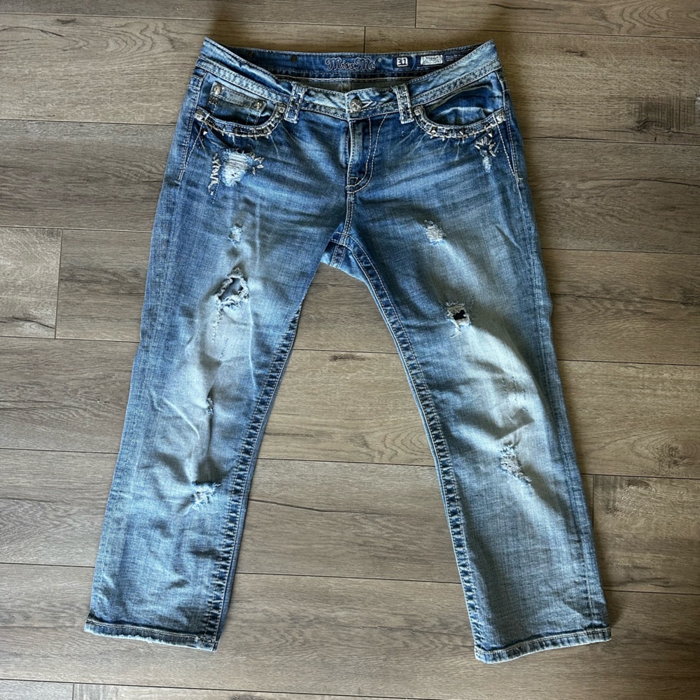 Miss Me Cuffed Capri Jeans Sz 31